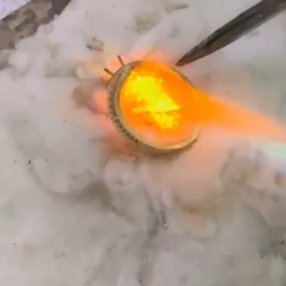 jewelry manufacturer fabricating ring