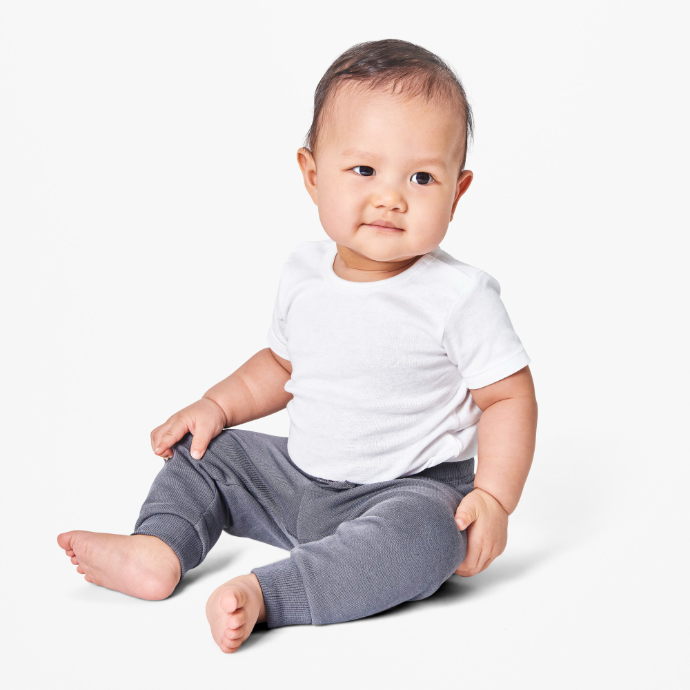 asian boy in tee shirt and swaet pants baby boy fashion