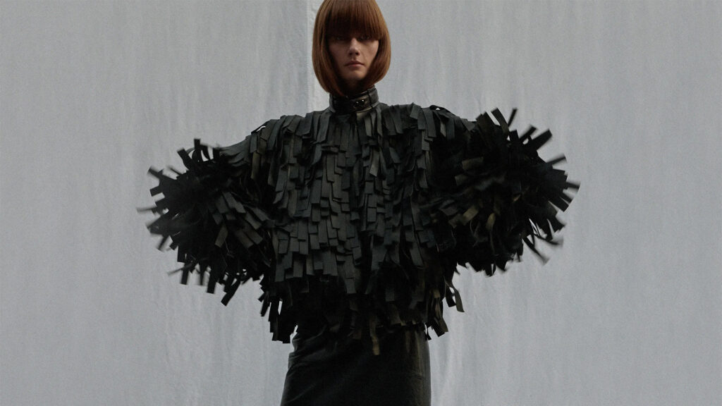 Phoebe Philo in black dress