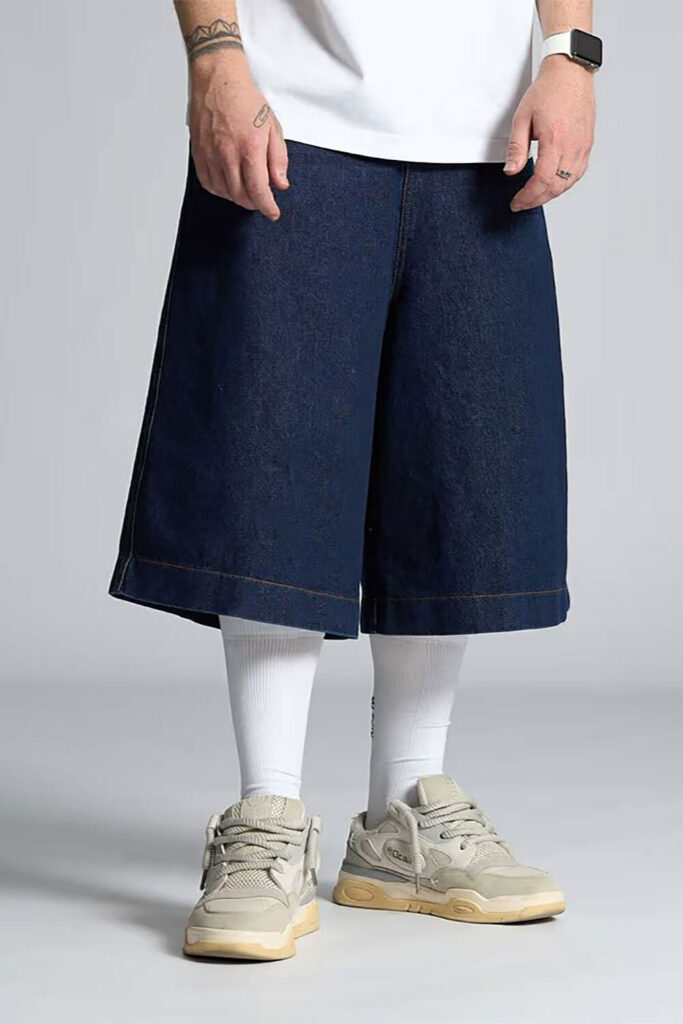 denim capri shorts trends