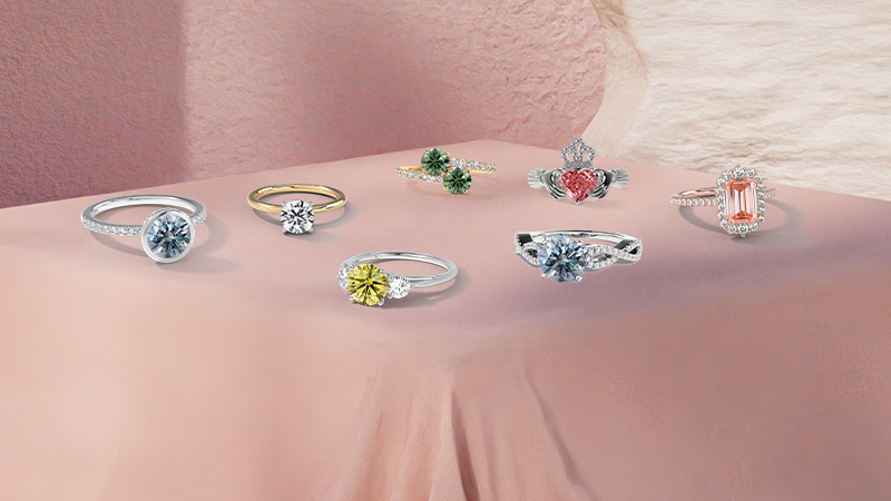 lab grown diamond engagement rings featured image