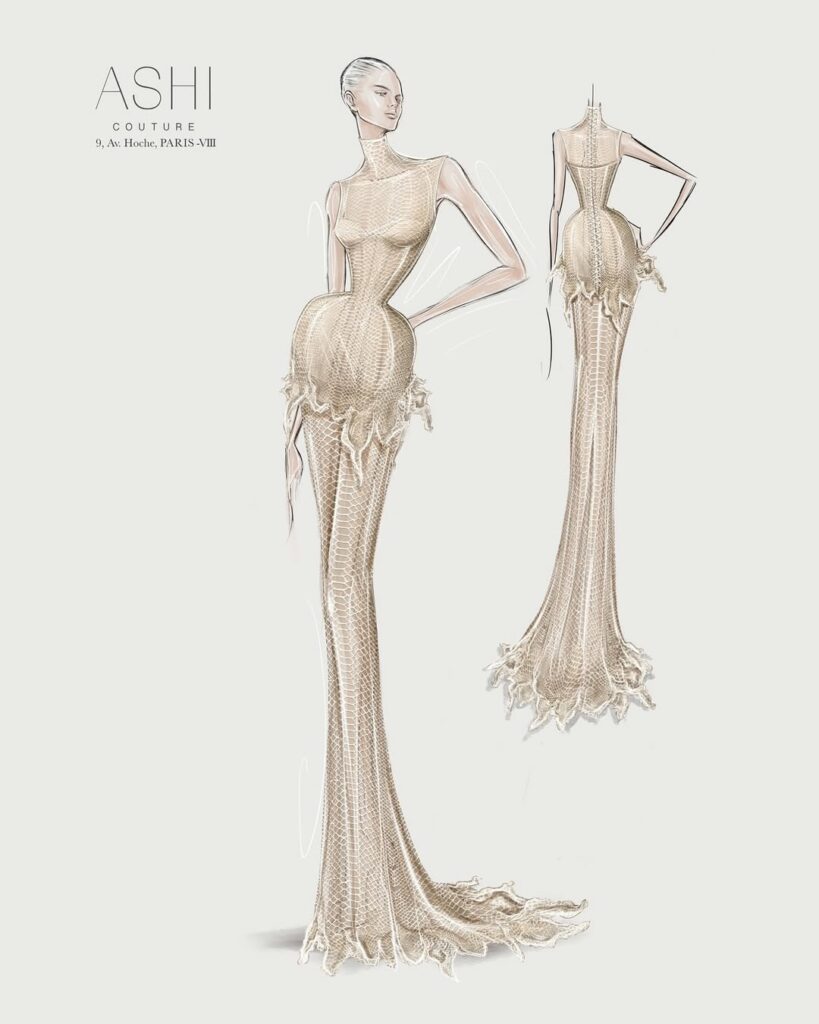 Ashi Studio Couture sketch