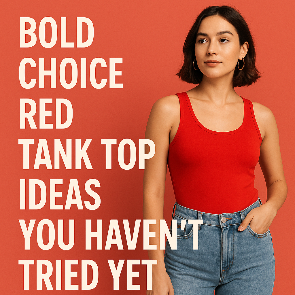 Bold Choice Red Tank Top Ideas You Haven’t Tried Yet