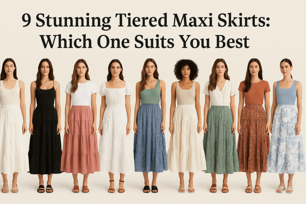 9 Stunning Tiered Maxi Skirts-Which One Suits You Best