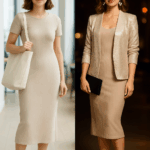 two woman wearing dresses to display day-to-night looks