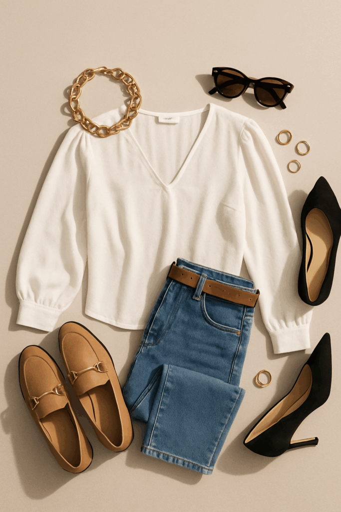 singlasses, shirt and shoes Accessories