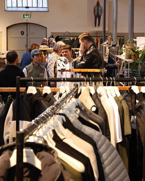 rack of clothes at Copenhagen International Fashion Fair - CIFF