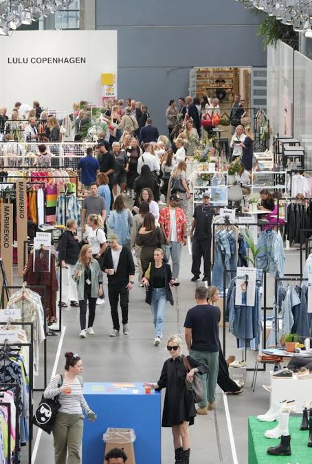 people walking at the Copenhagen International Fashion Fair - CIFF