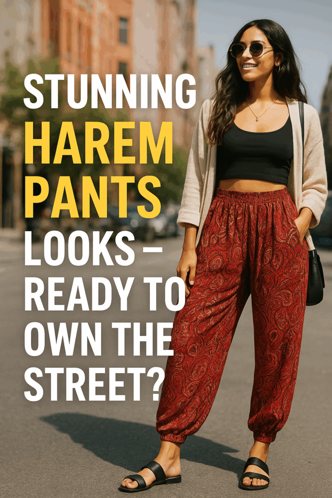 10 Stunning Harem Pants Looks – Ready to Own the Street?