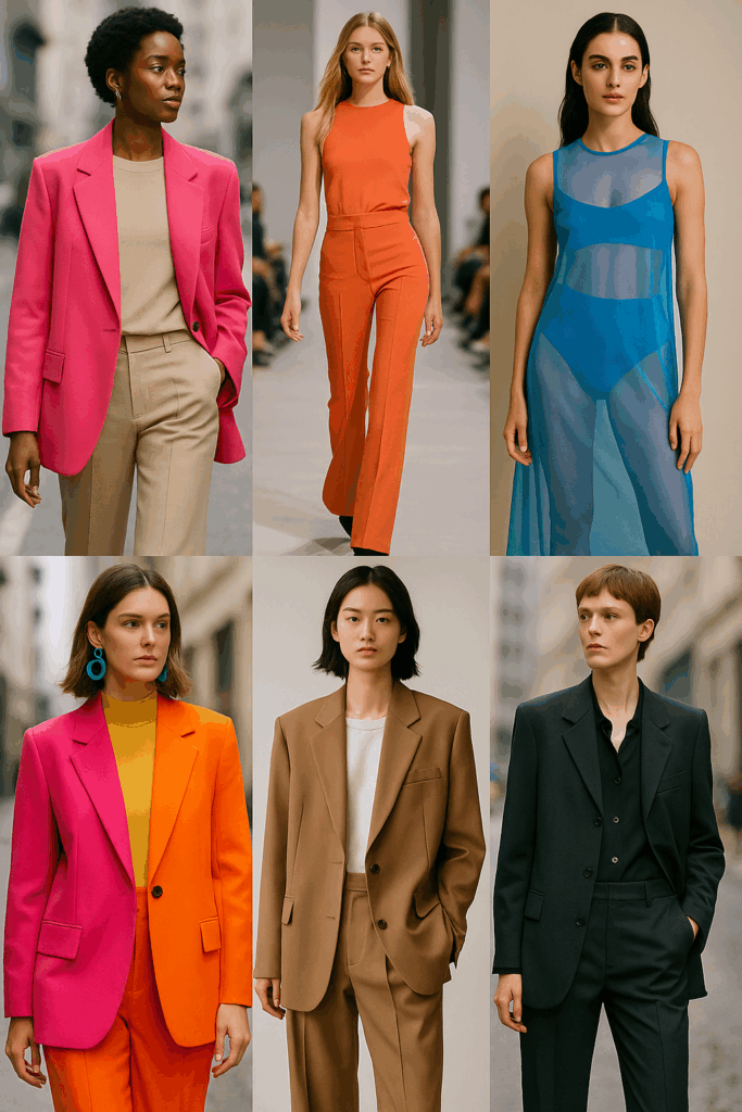 6 models wearing fashion trends of 2025