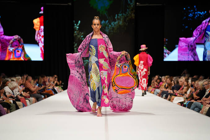 National Indigenous Fashion Awards - runway model 5