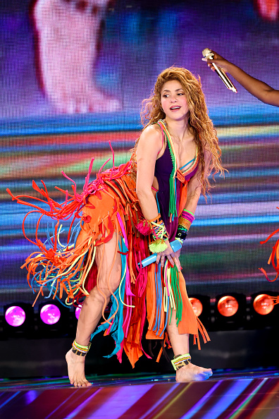Outfit #5 worn by Shakira during her Las Mujeres Ya No Lloran (Women No Longer Cry) World Tour in Los Angeles