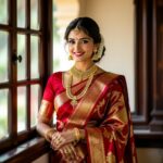 Model wearing Indian ethnic wear