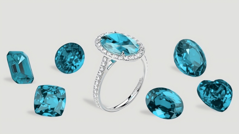 Alexandrite ring and stones