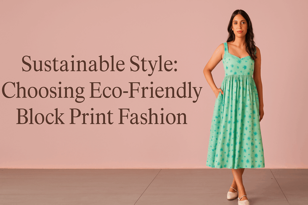woman wearing light green sustainable style dress