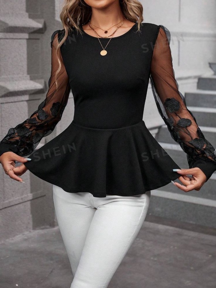 Black Peplum Tops