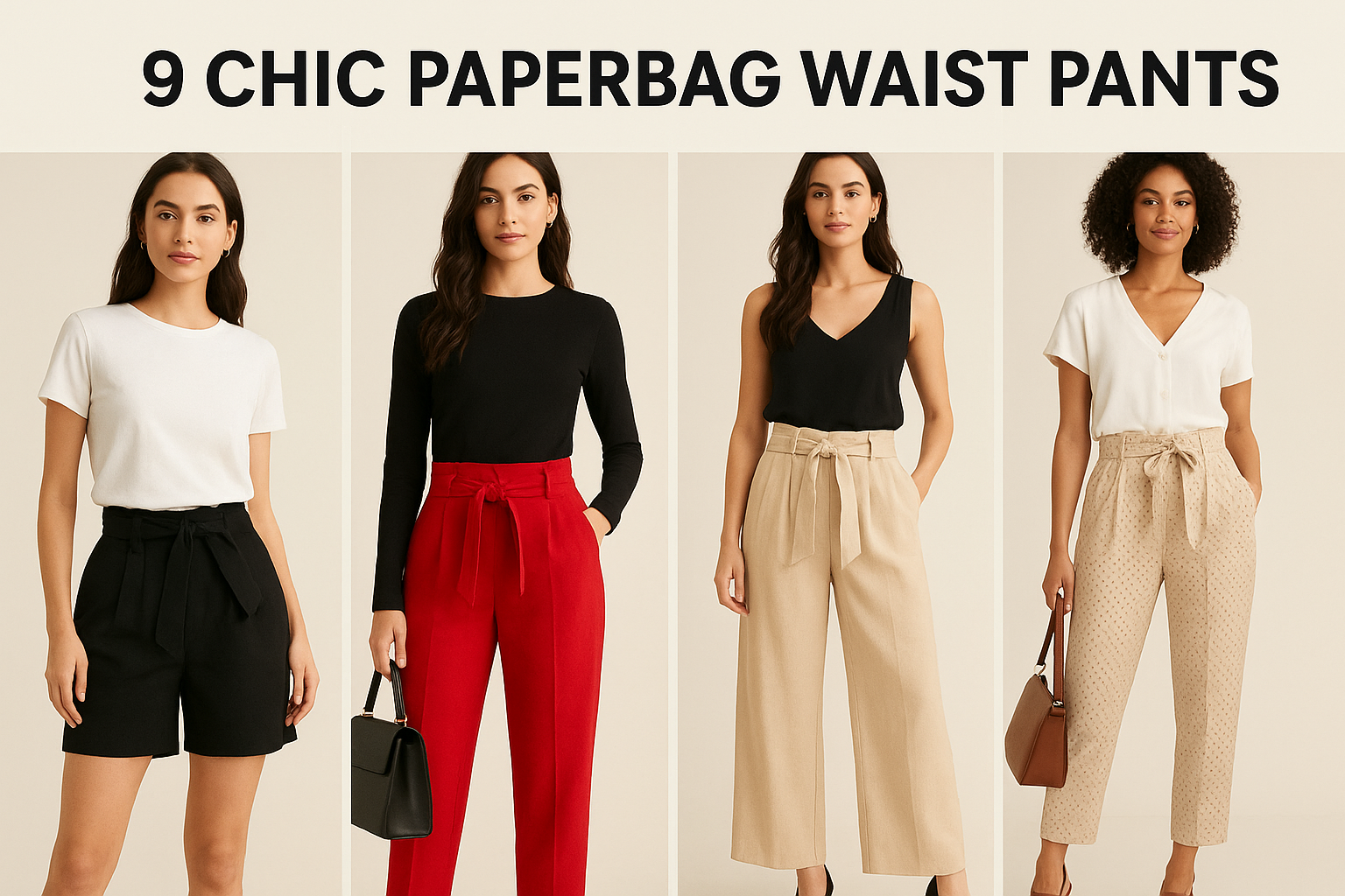 9 Chic Paperbag Waist Pants : Will You Nail This Look?