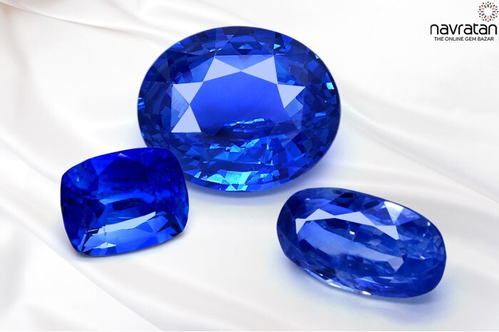 3 Blue sapphire gem stones
