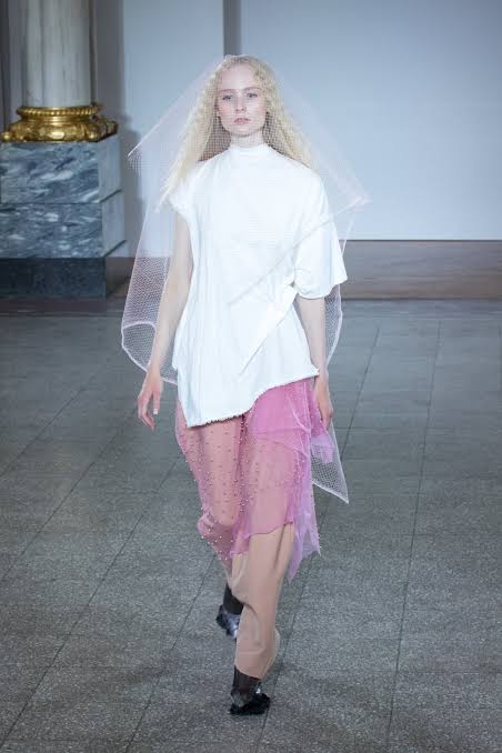 Norwegian Fashion Week runway model