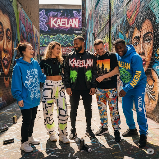 5 models wearing Kaelan