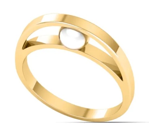 Gold ladies' ring design