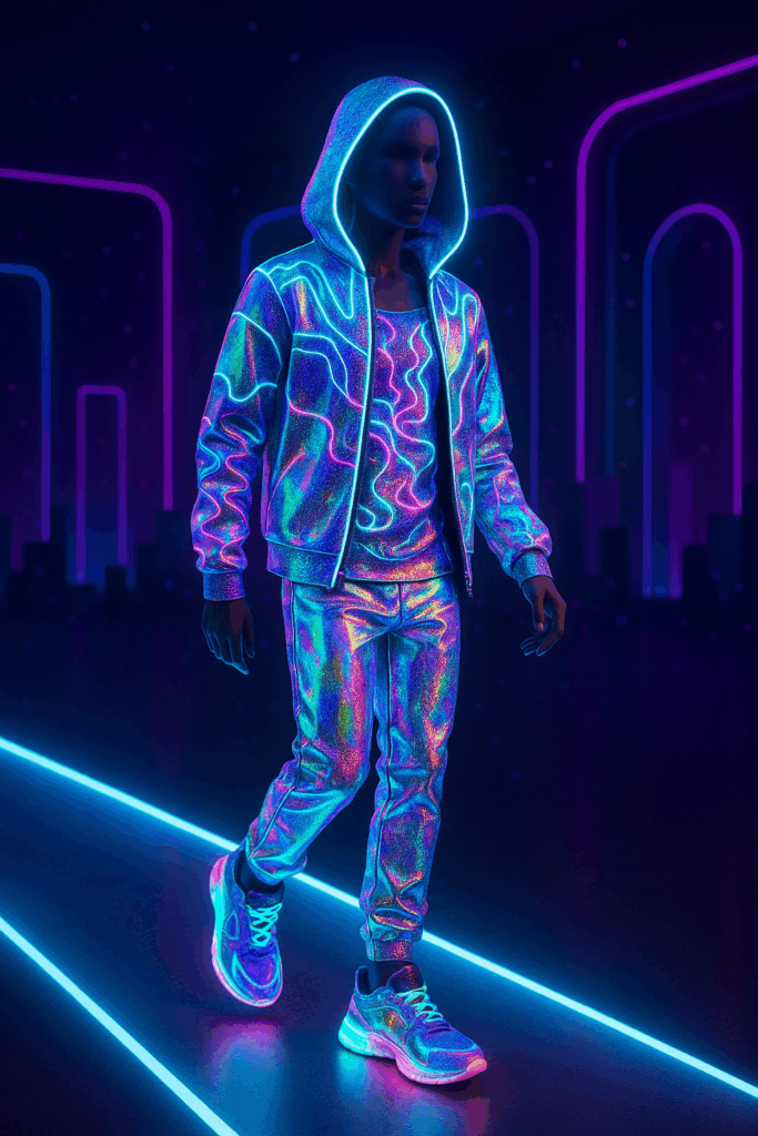 AI image of runway model