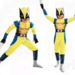 models posing in Wolverine Yellow Suit