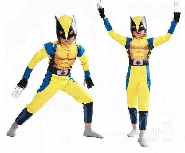 models posing in Wolverine Yellow Suit