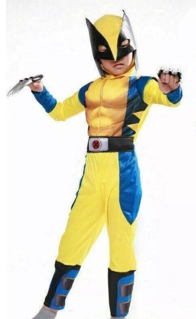 Boy wearing Wolverine Yellow Suit 
