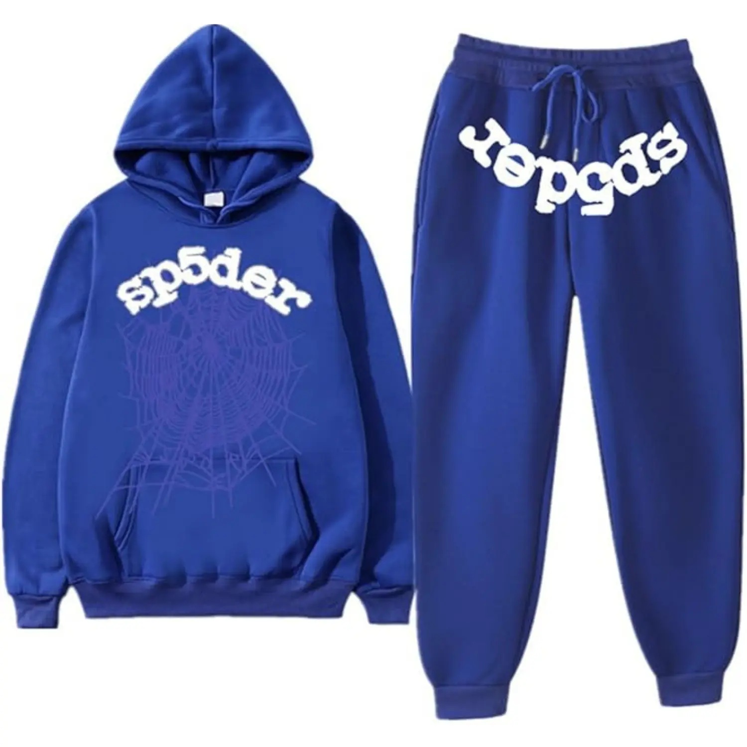 Sp5der Tracksuit Blue-1