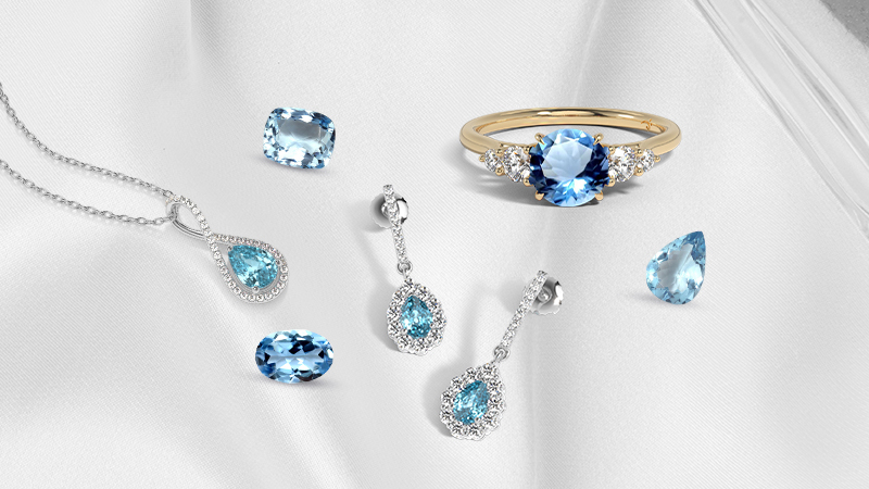 aquamarine gems jewelry