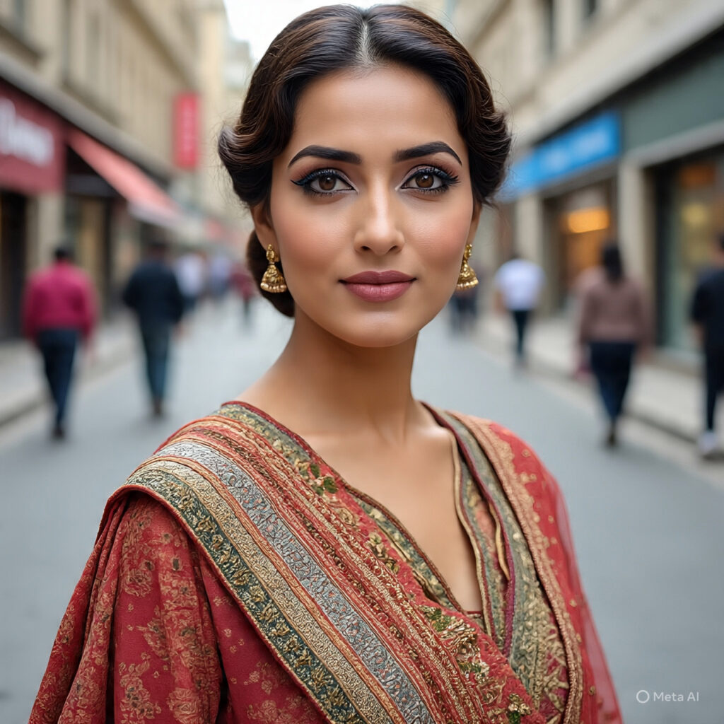woman with perfect makeup and eye liner