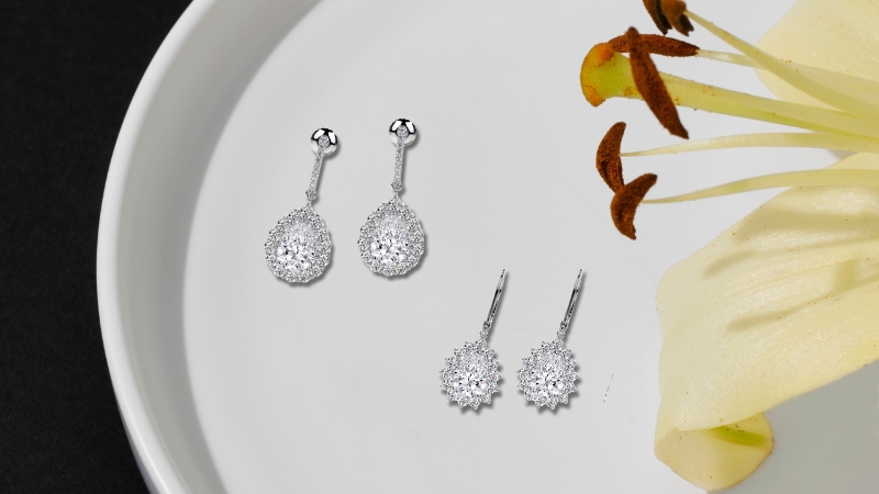 Diamond Dangling earrings