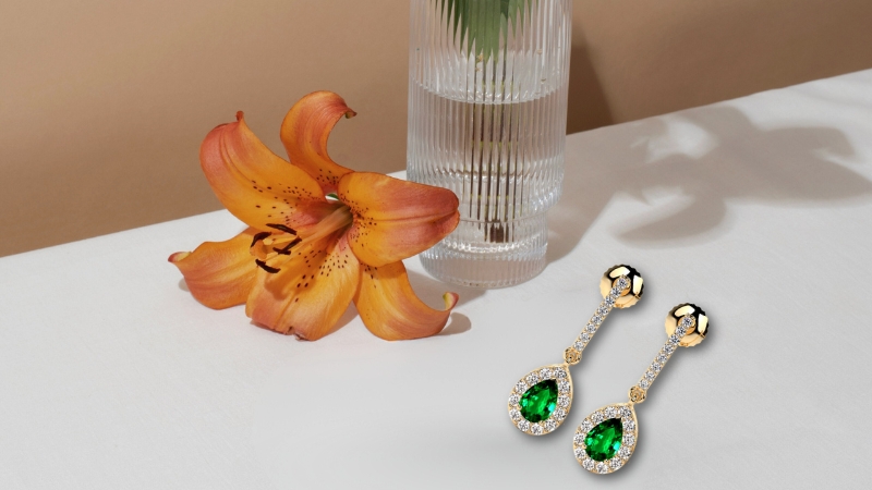 alexandrite Dangling earrings