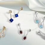 multiple Dangling earrings saets in blues and reds
