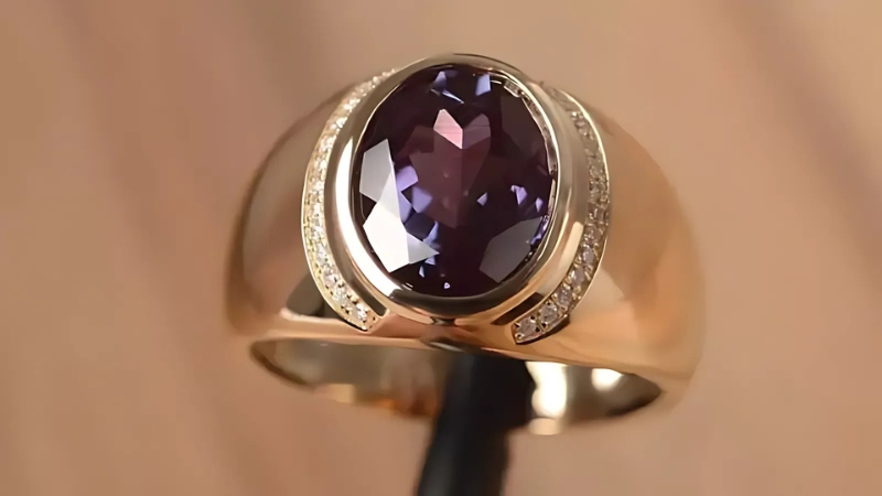 Alexandrite Men's Ring
