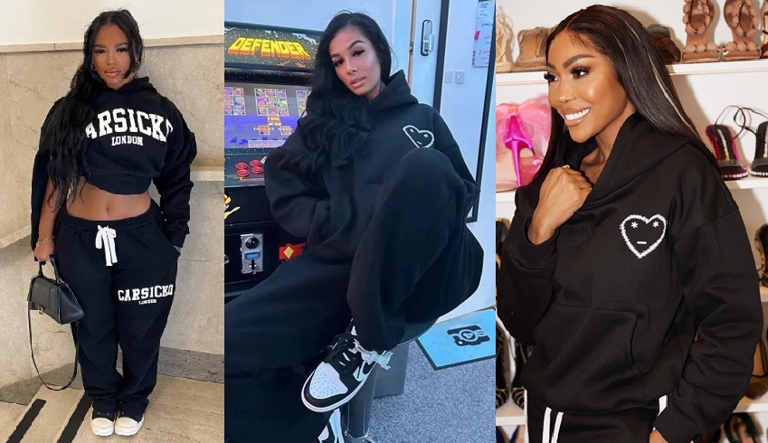 3 girls wearing a Carsicko Hoodie