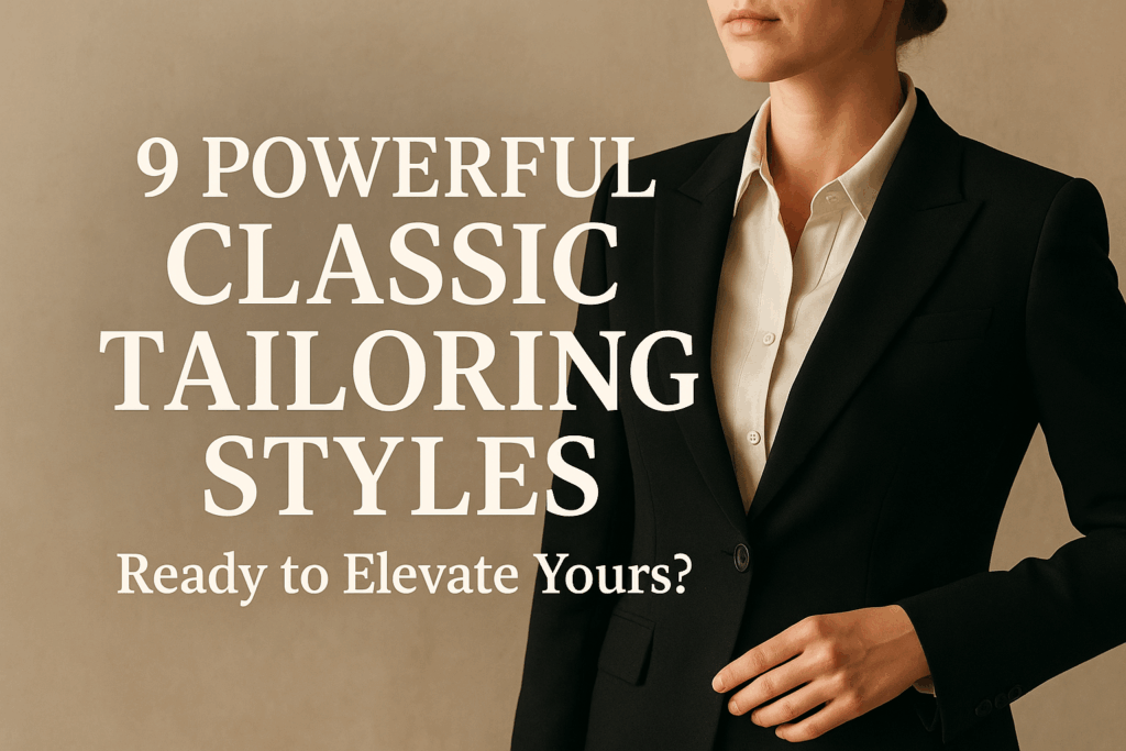 9 Powerful Classic Tailoring Styles: Ready to Elevate Yours?