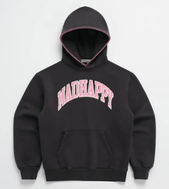 Black and pink Madhappy hoodie 