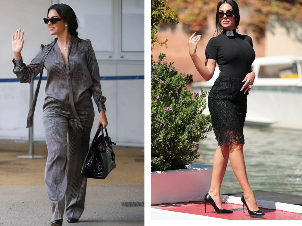 Fashion Extravaganza: Georgina Rodríguez Shines in Oscar de la Renta and Tom Ford at 2025 Venice Film Festival