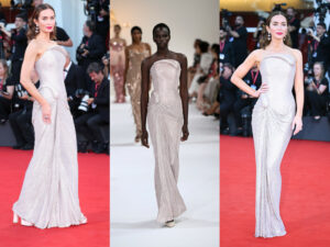 Emily Blunt Steals the Show in Tamara Ralph Couture at “The Smashing Machine” Venice Film Festival Premiere
