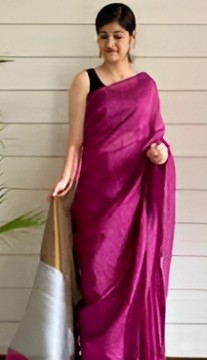 pink saree 