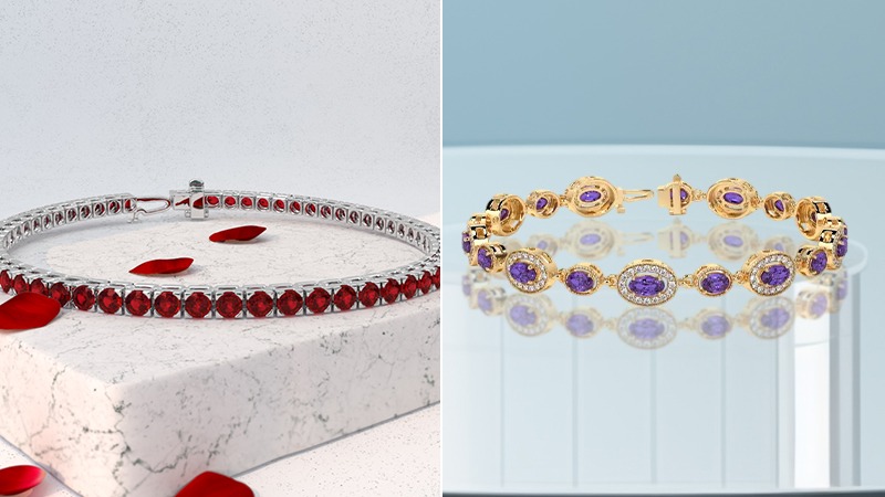 Bracelets for women - ruby