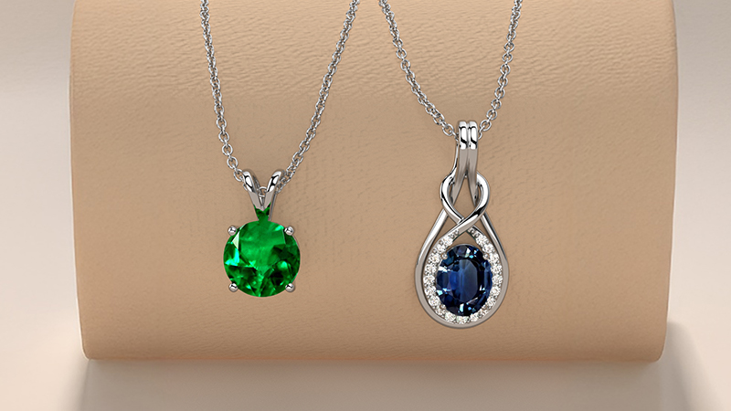 Gemstone Pendant necklaces 1