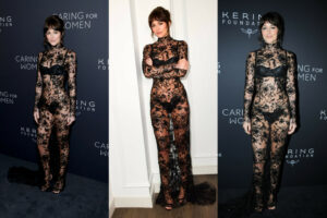 Dakota Johnson Slays in Gucci Lace Floral Gown at 2025 Kering Foundation “Caring for Women” Gala—Her Red Carpet Moment is Pure Glamour