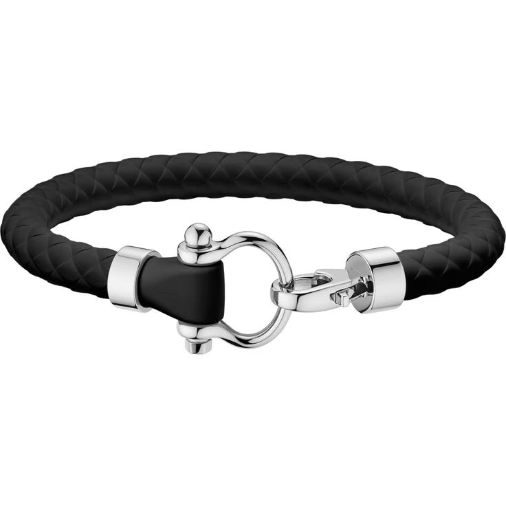 Heavy Black rubber bracelet
