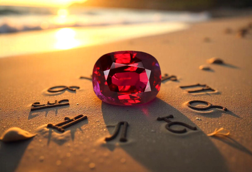 Pigeon Blood Ruby ring stone