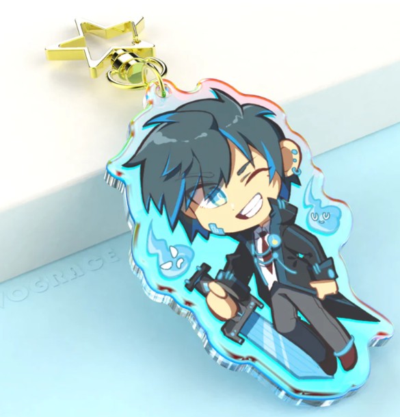 Anime boy acrylic keychains