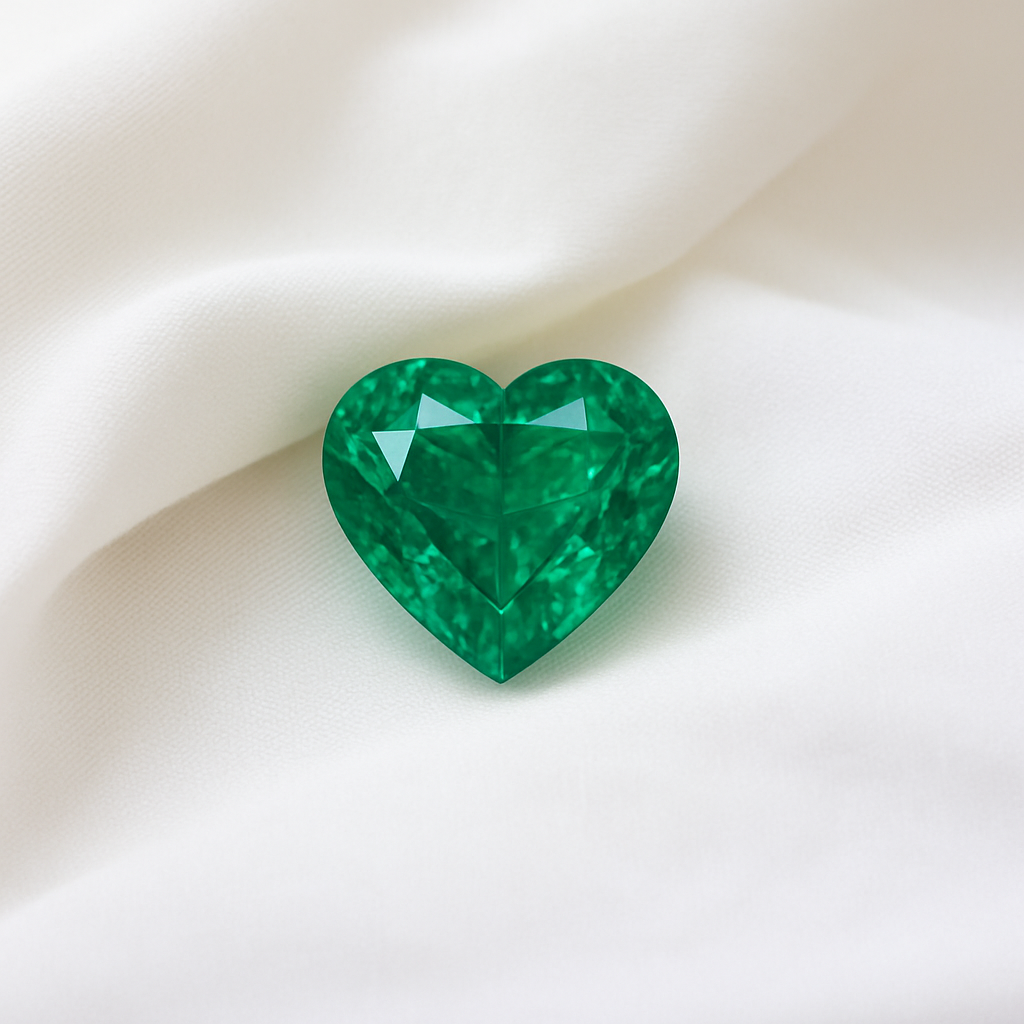 Emerald heart stone