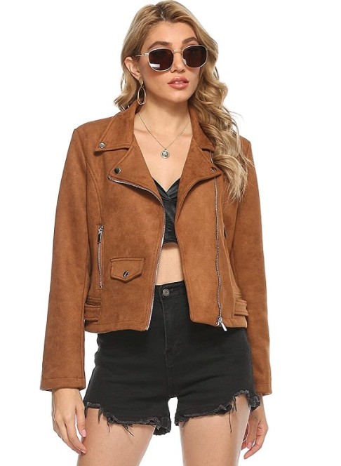 Modest Leather ladies leather jacket trends